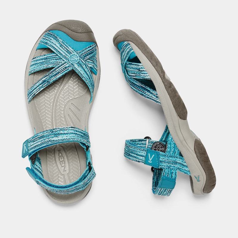 Cheap Keen Bali Strap Womens Sandals Turquoise (0471-AGYFZ)